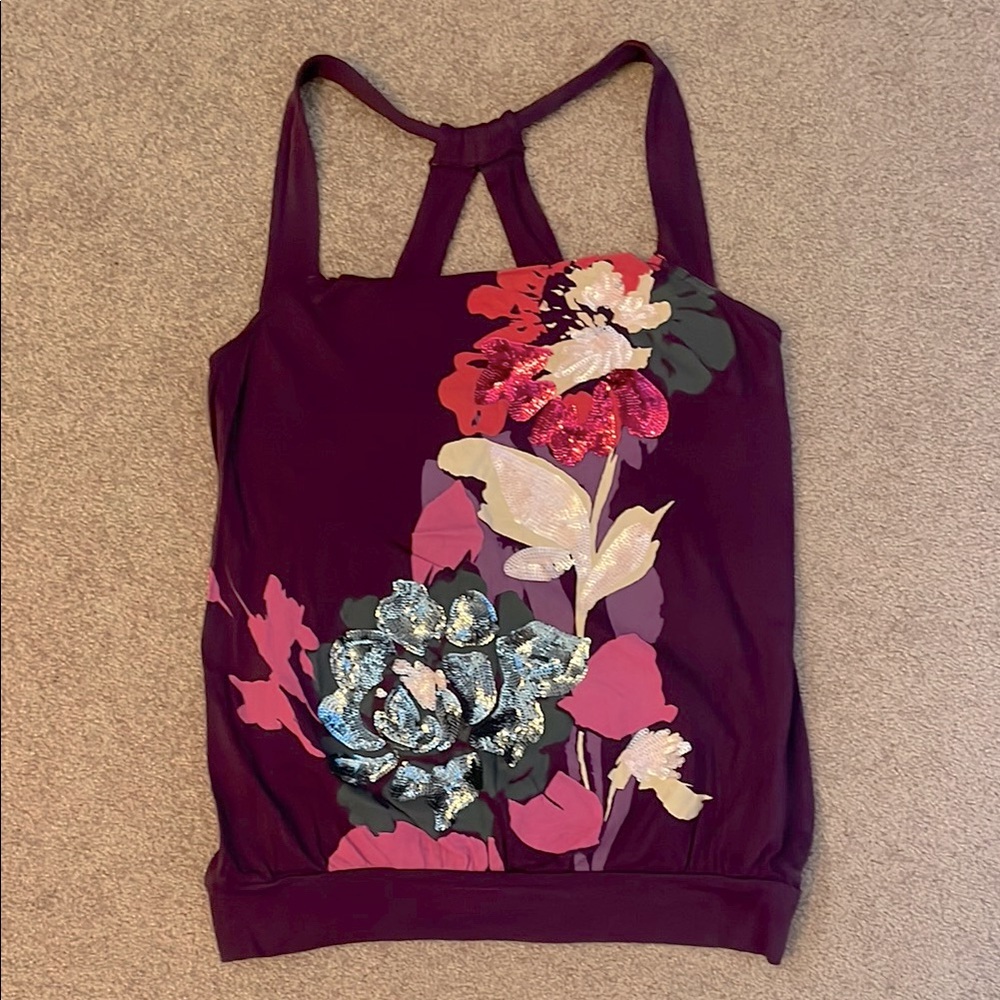 Express sequin floral top!